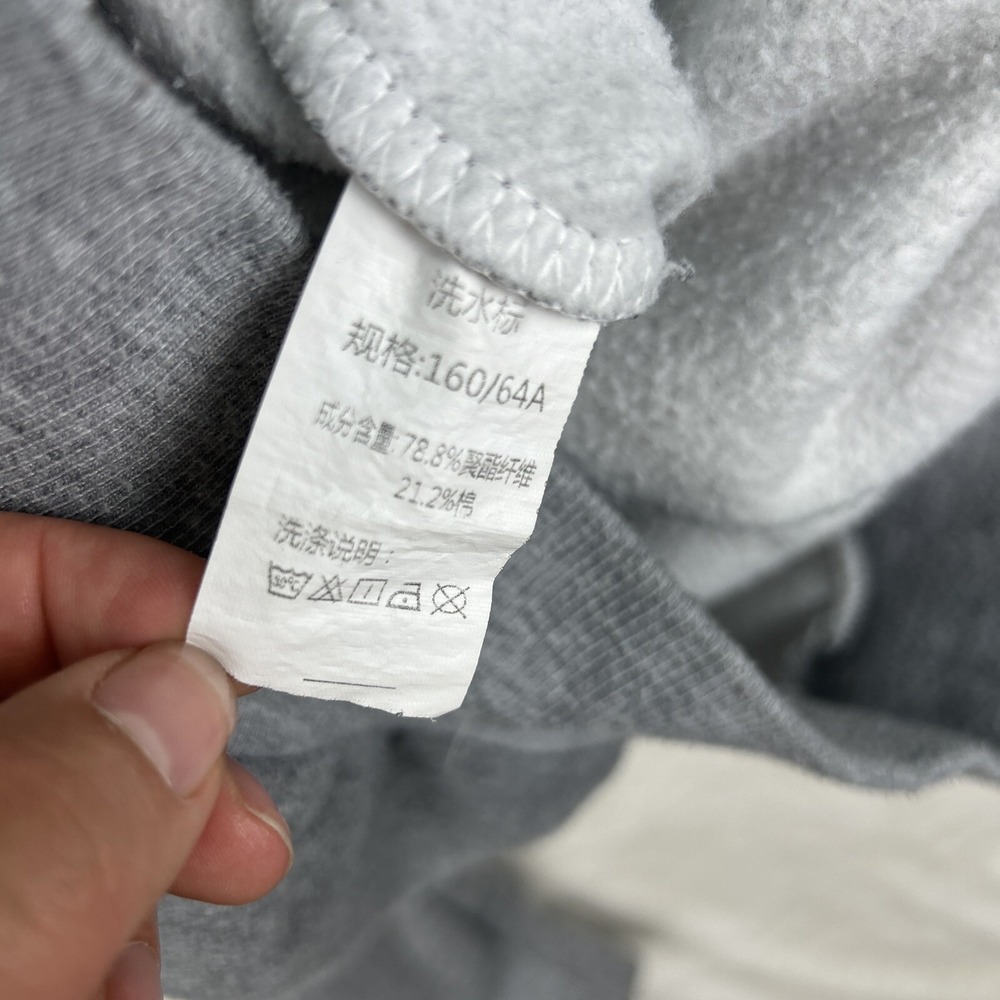 Hua Hua Jiang Brand Graphic Hoodie Grey Christina Pettersson Print Pullover Sz S - Picture 7 of 7